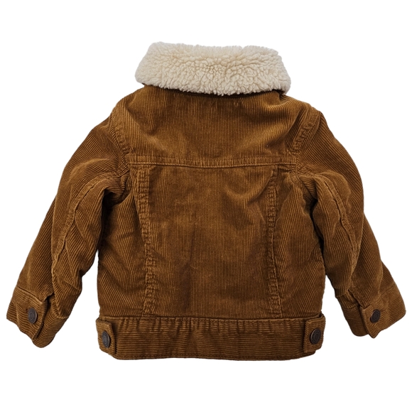 Nwot Toddler Baby Gap Denim Brown Cordoroy Sherpa Longsleeve Front Snap … - Picture 14 of 17